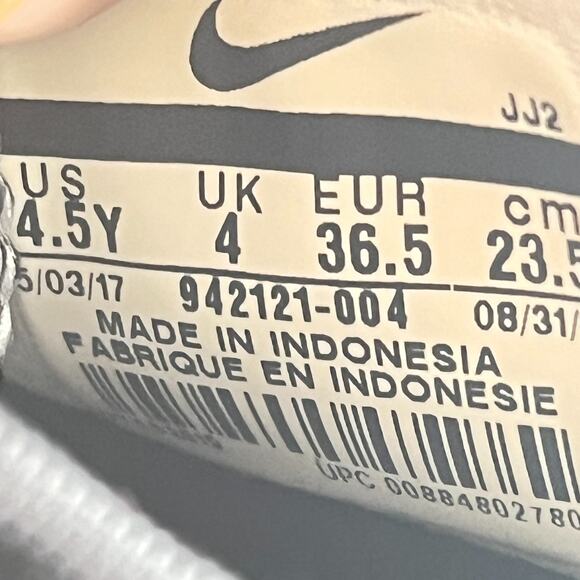 Nike Air Huarache Run Ultra Black White Running Shoes 942121-004 Youth Size 4.5 - Picture 9 of 10